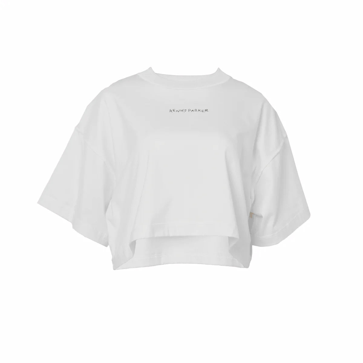 Cropped exposed tee