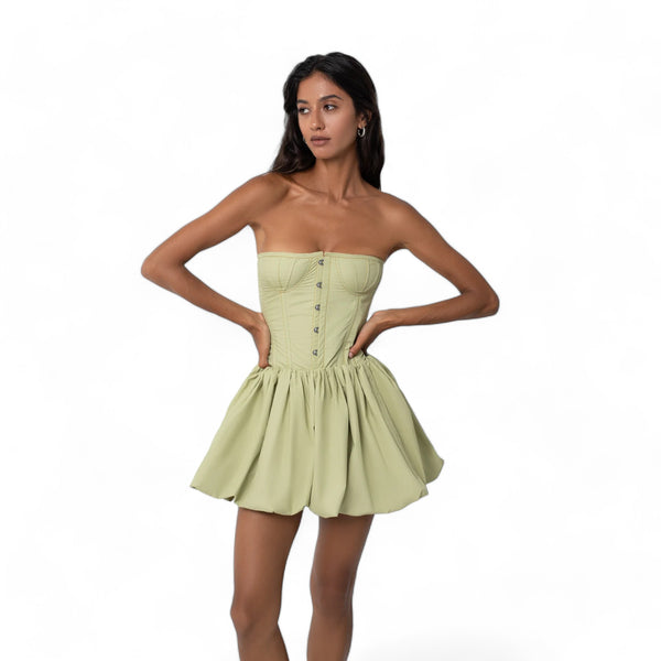 Cala corset in pistachio – Matahari the label