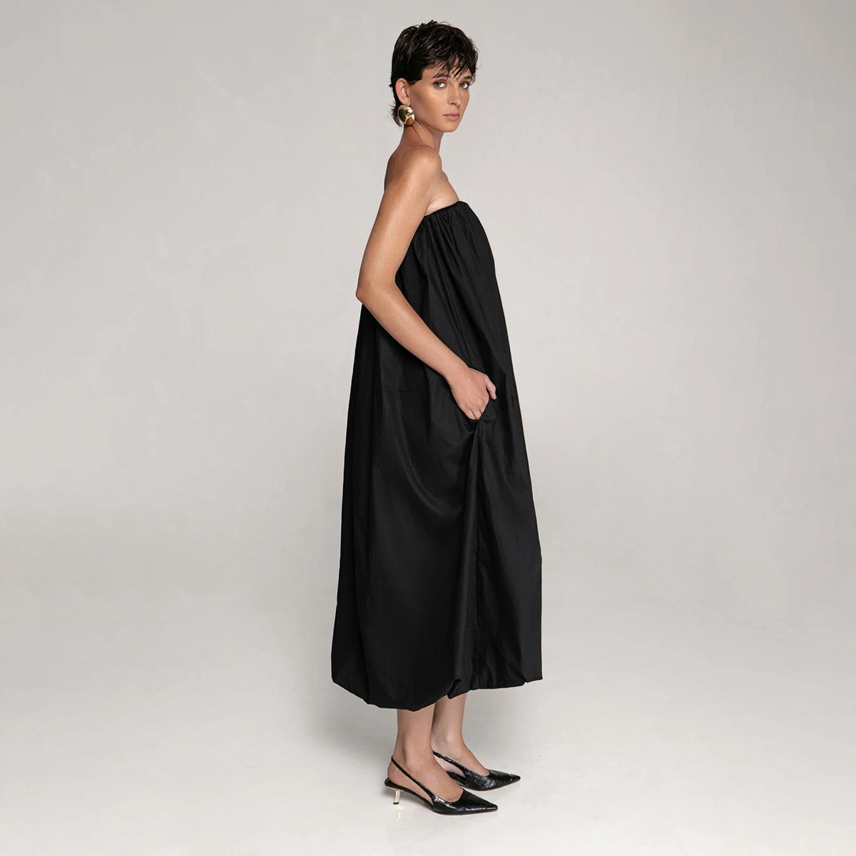 The Balloon Strapless Dress