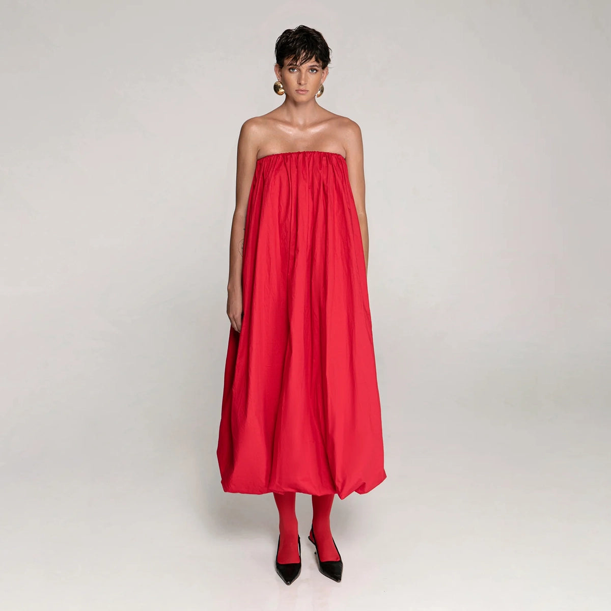 The Balloon Strapless Dress