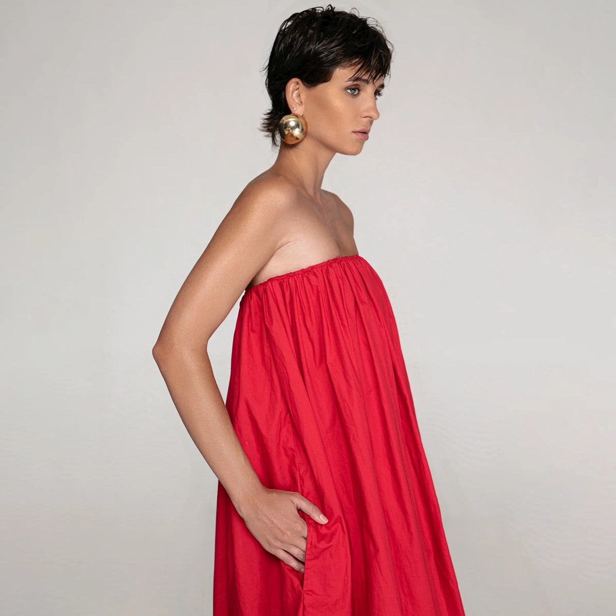 The Balloon Strapless Dress