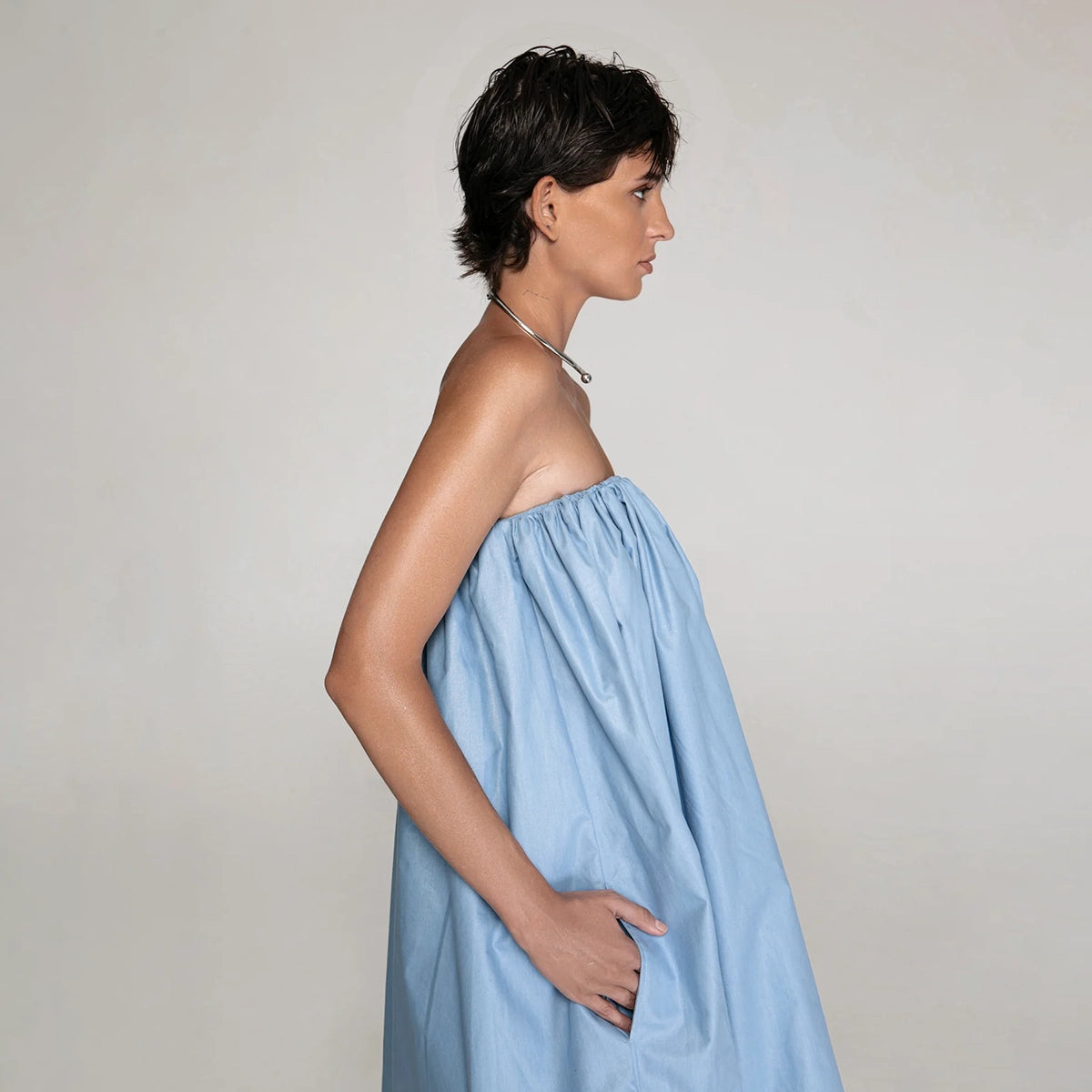 The Balloon Strapless Dress