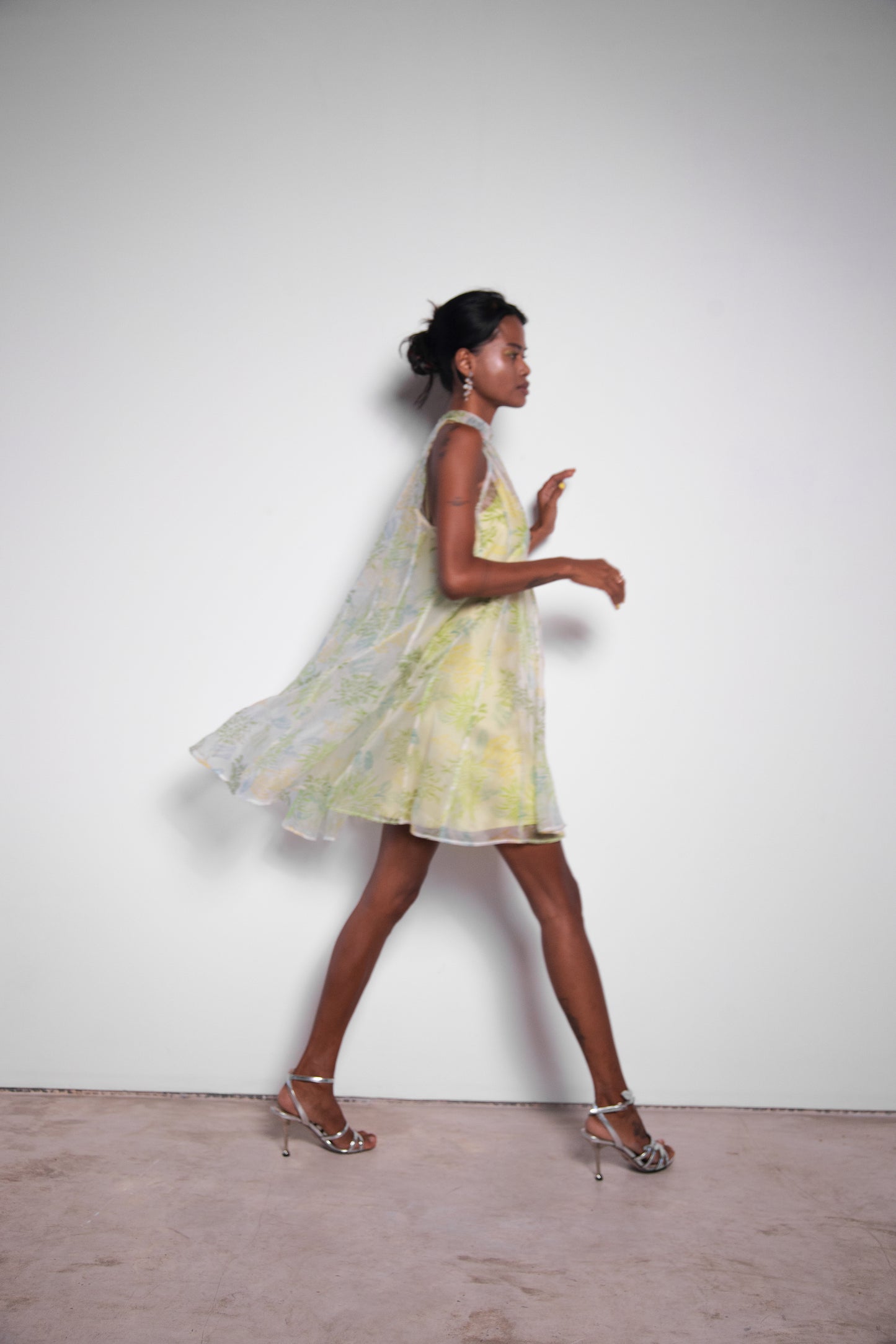 Organza flare dress