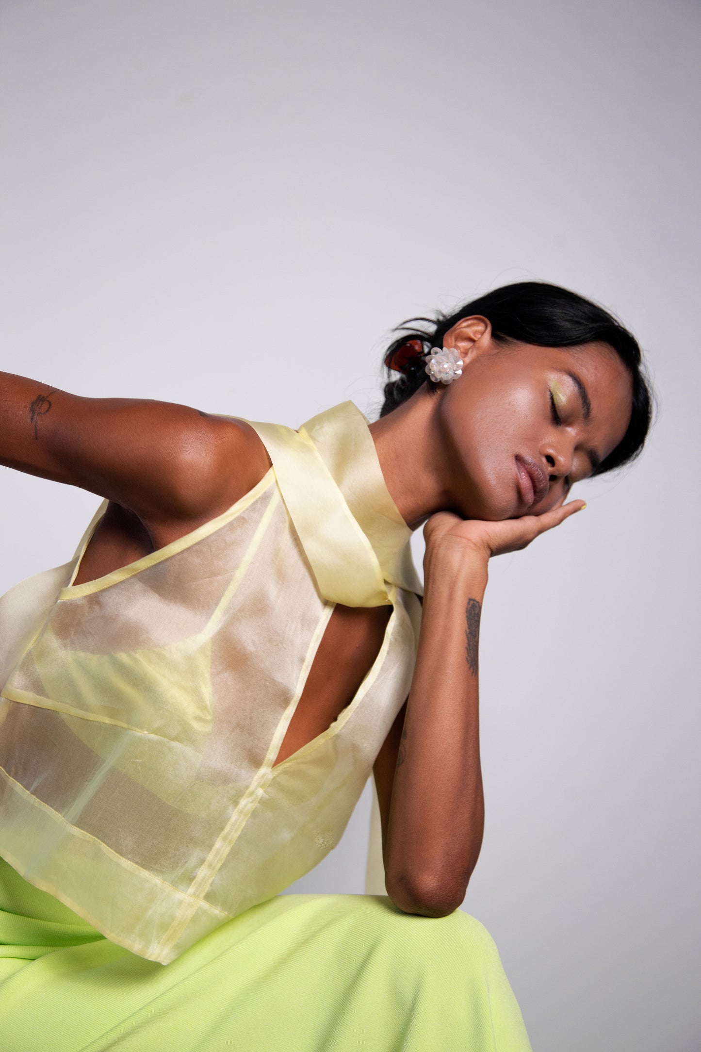 Organza crop top