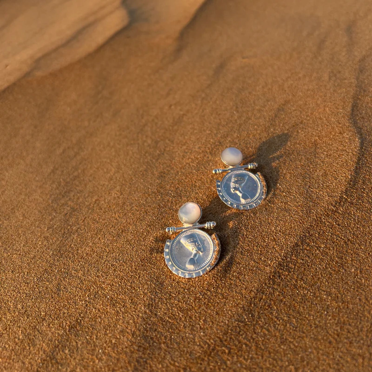 Earrings Nefertiti Silver
