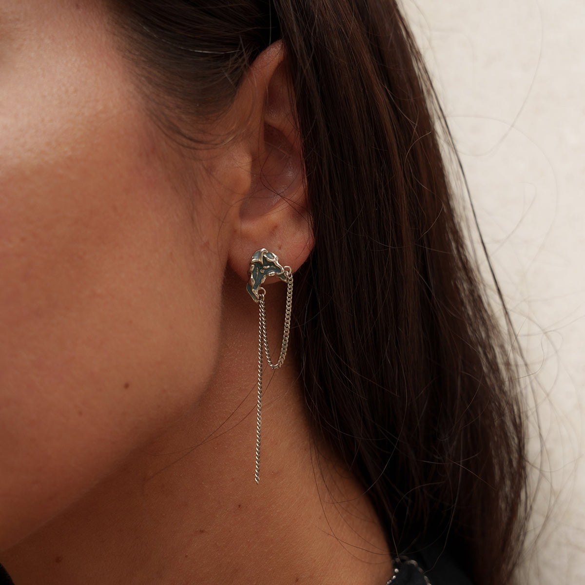 Earrings Shards of Baikal