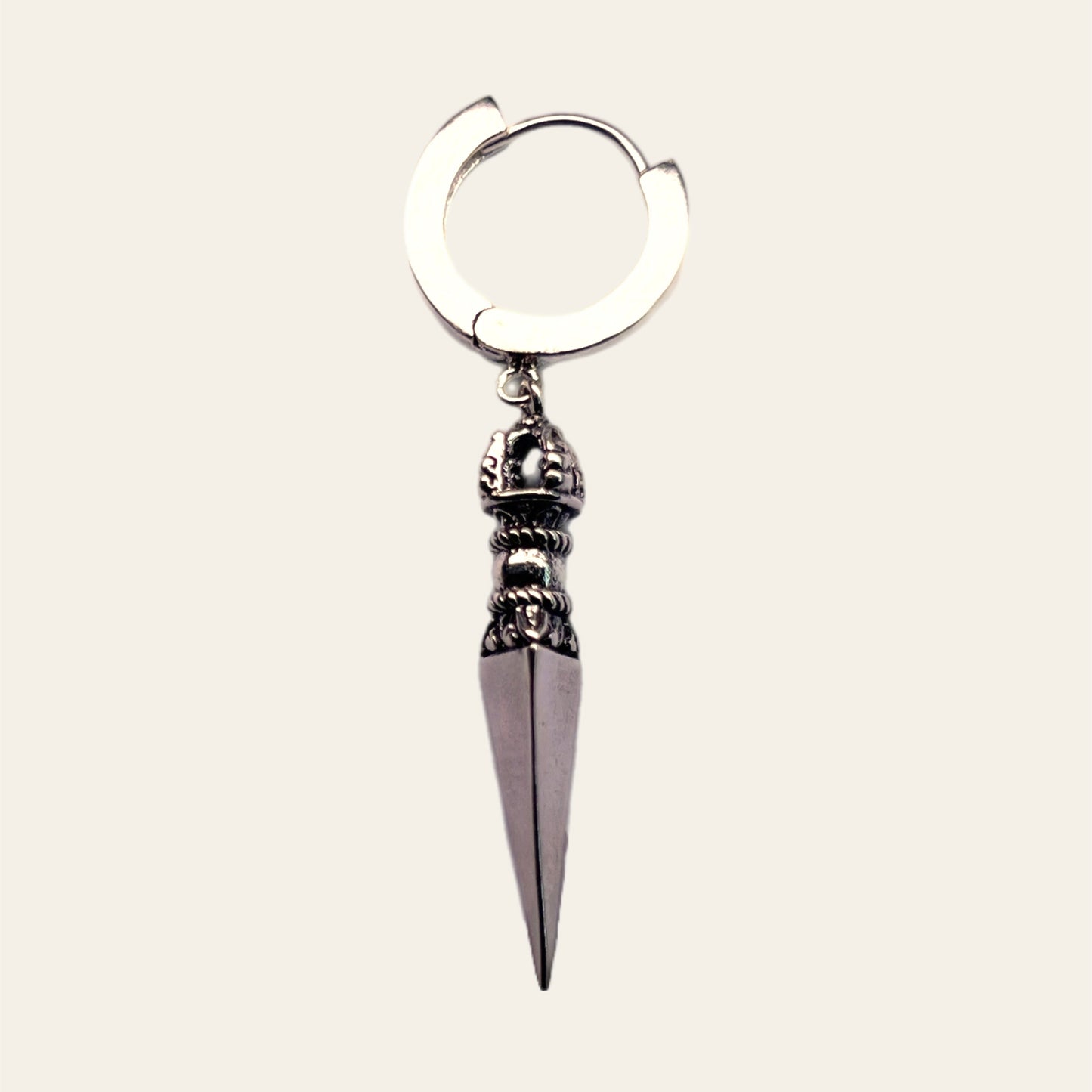 Phurba earrings silver