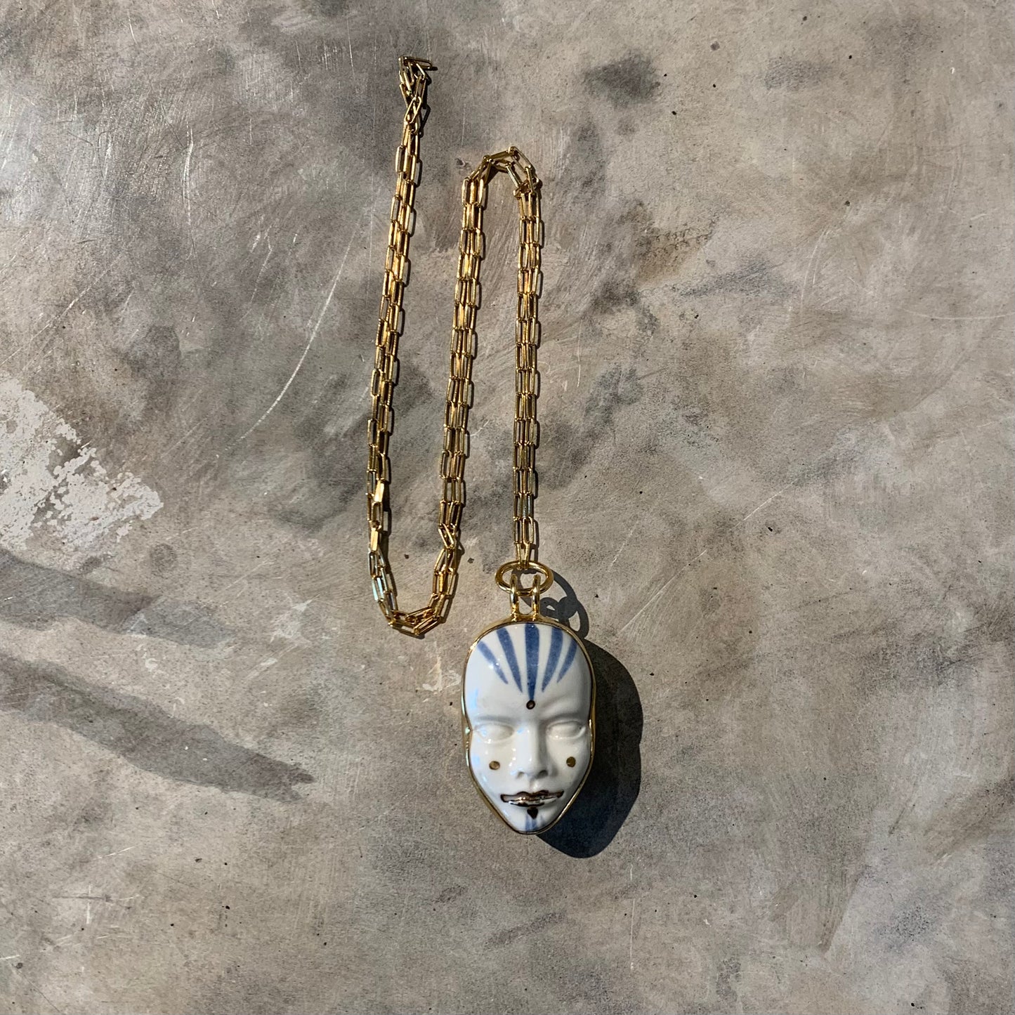 Festival double face necklace (gold)
