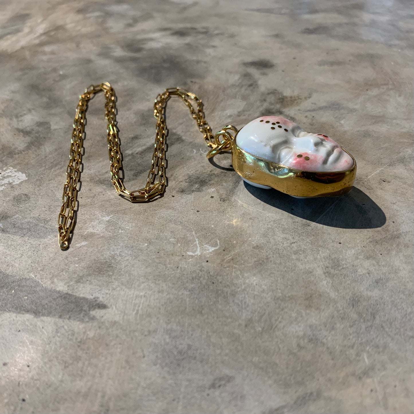 Festival double face necklace (gold)