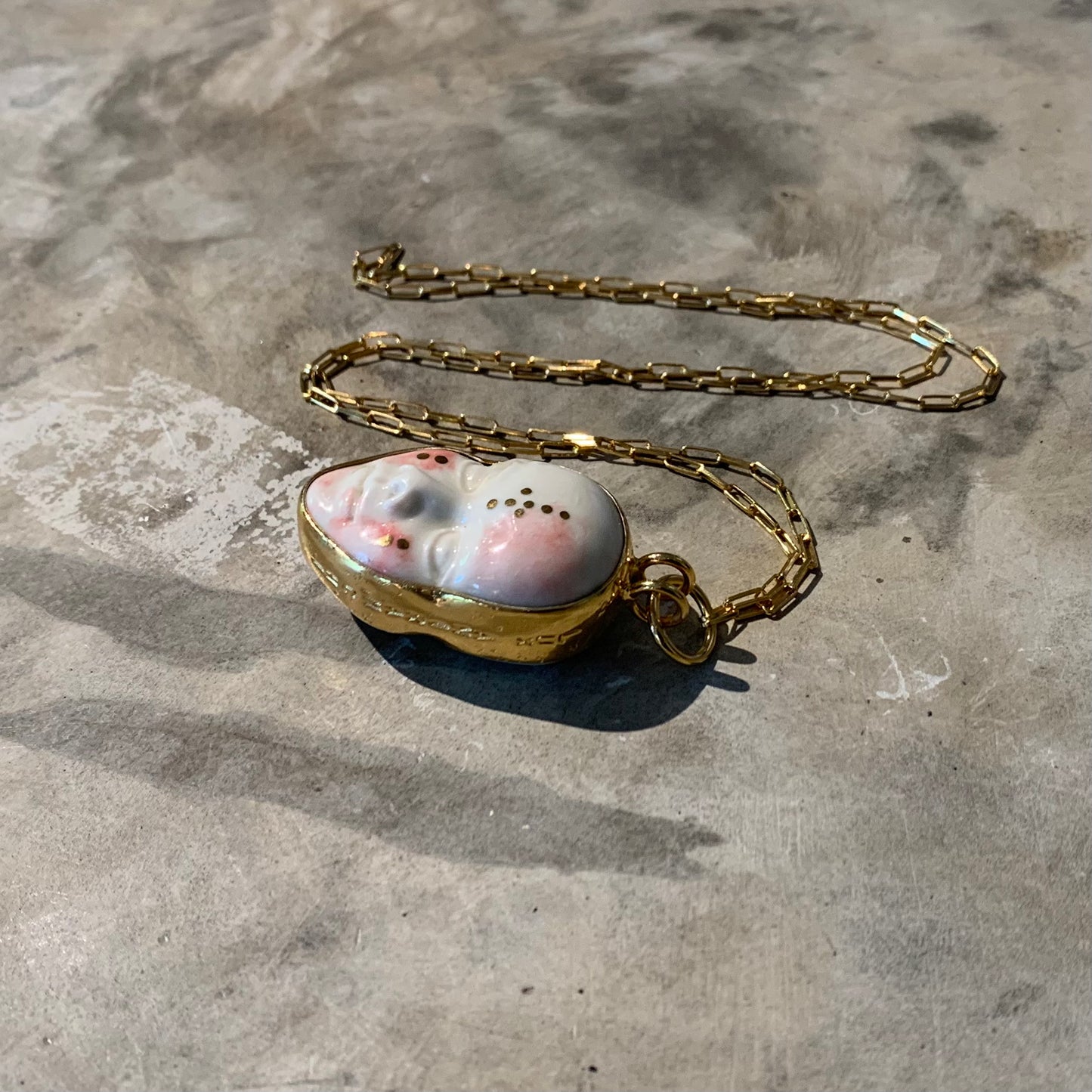 Festival double face necklace (gold)