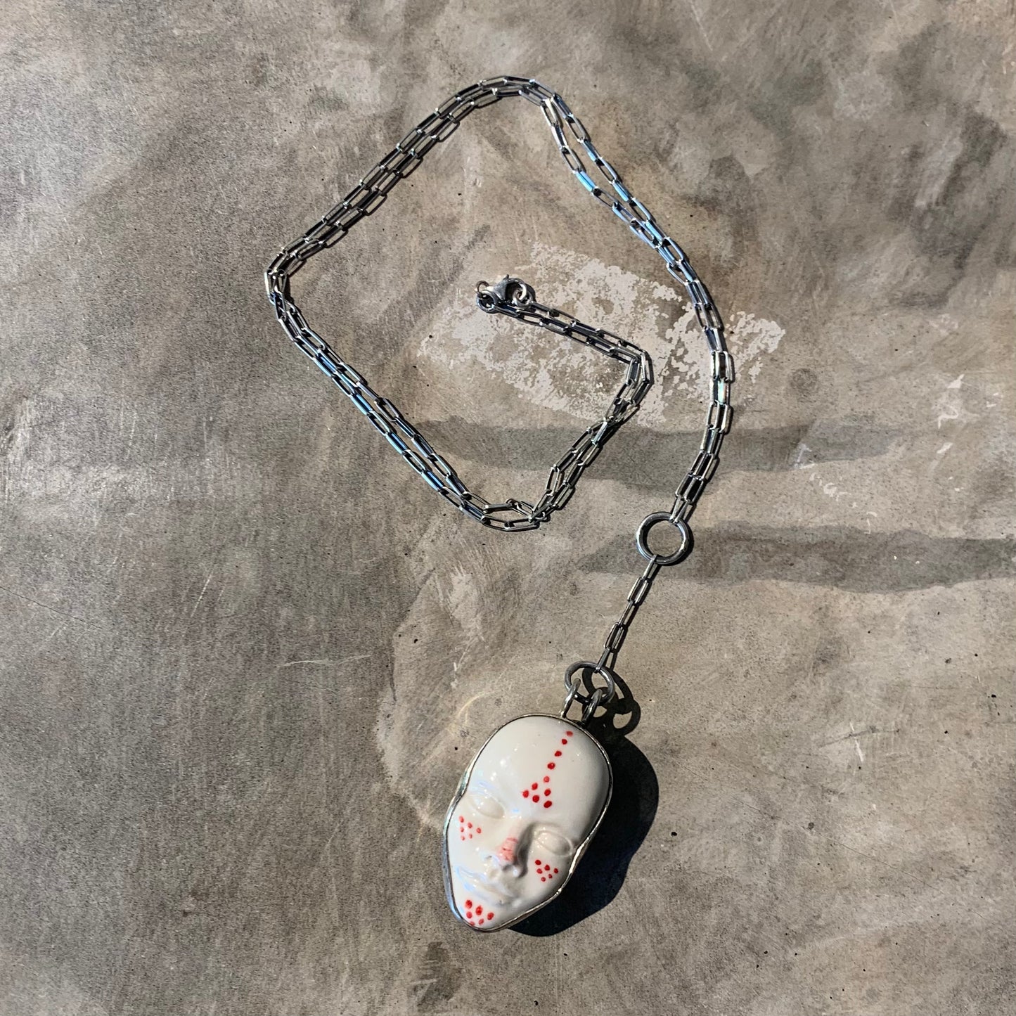 Marocco double face necklace (silver)