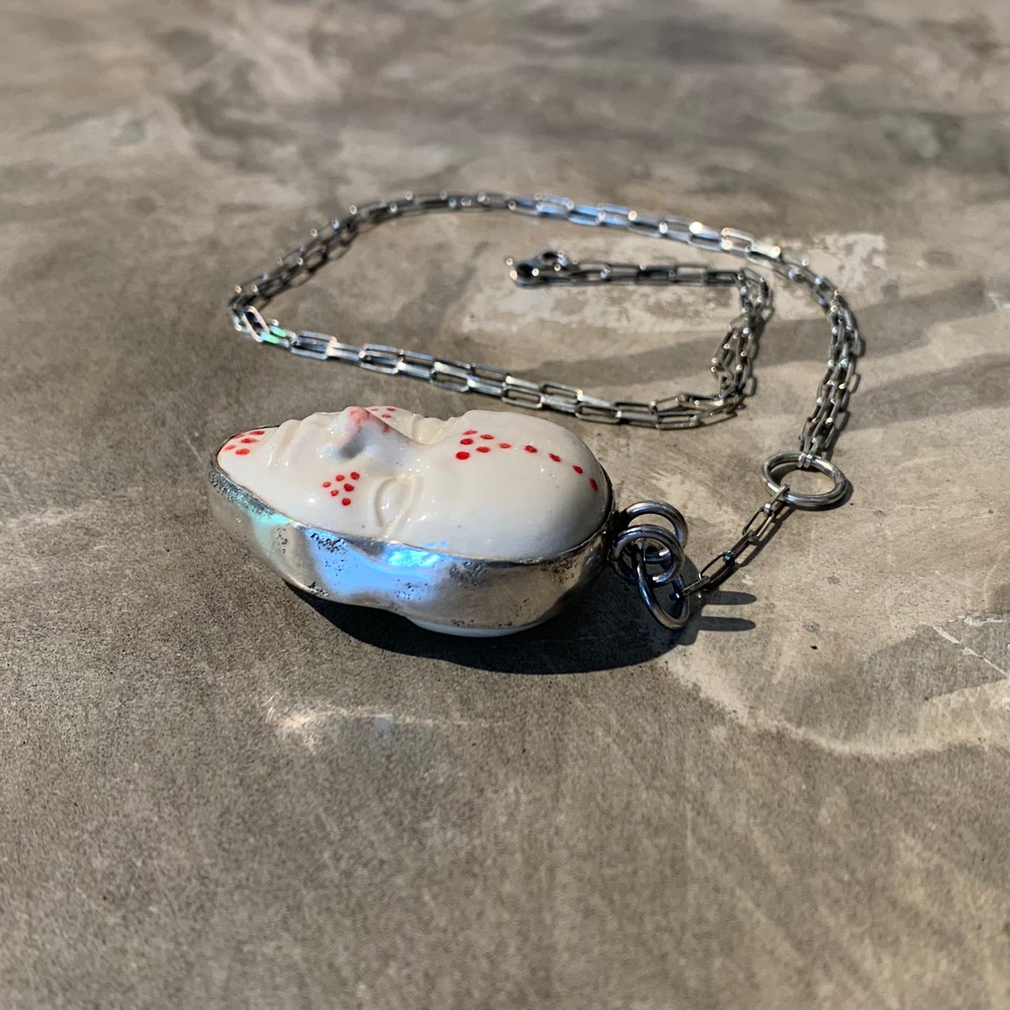 Marocco double face necklace (silver)