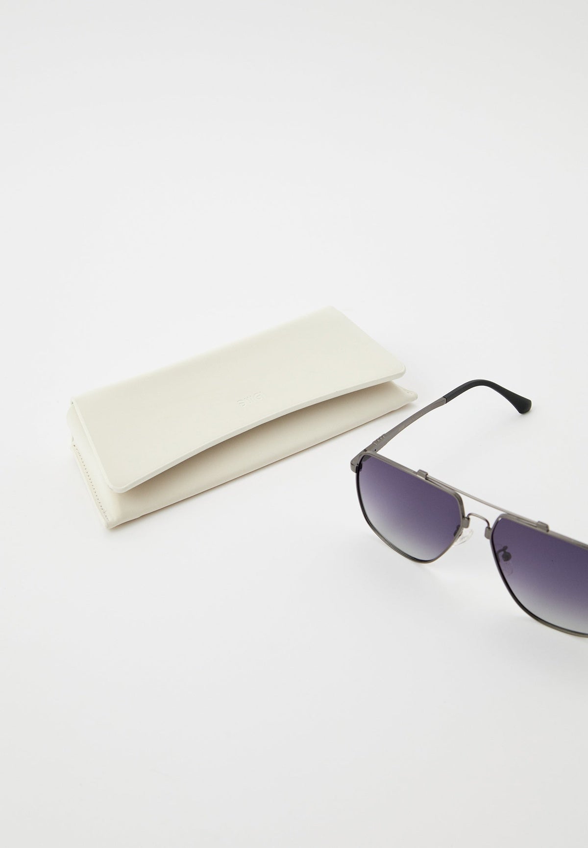 Gunmetal Aviator Sunglasses
