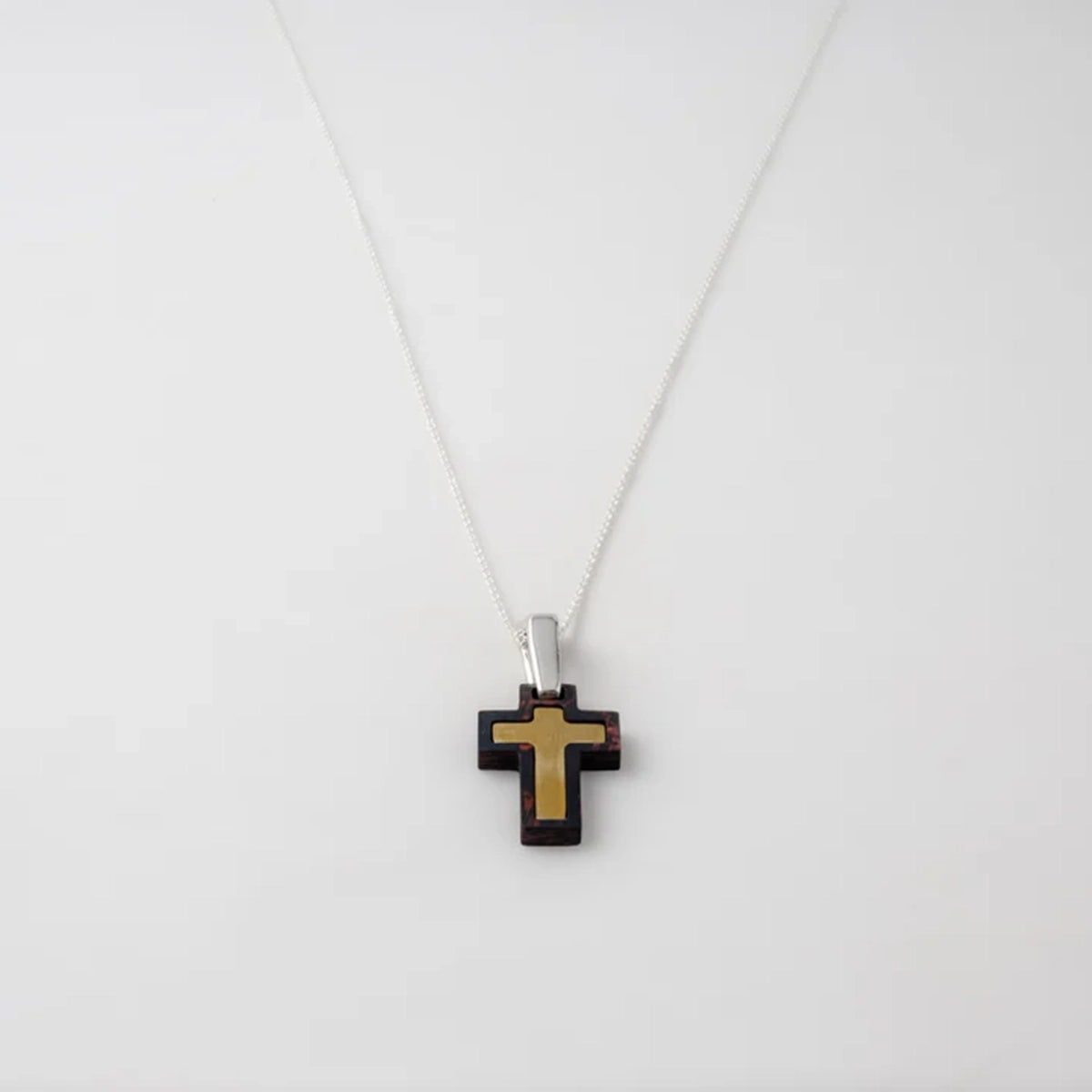 Necklace cross bloody