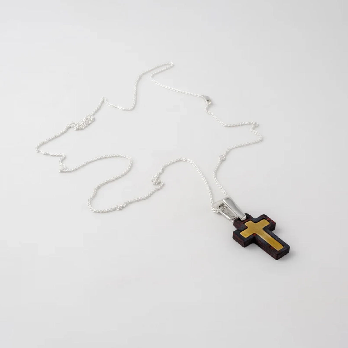 Necklace cross bloody