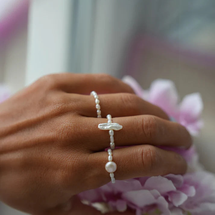 Pearl August Ring
