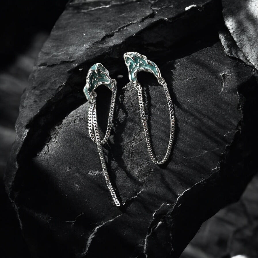 Earrings Shards of Baikal