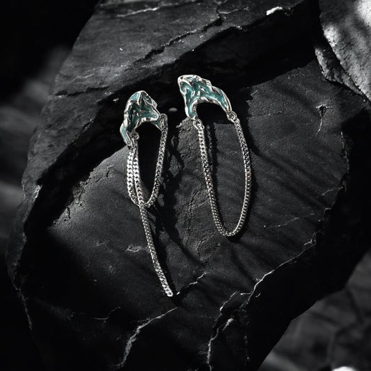 Earrings Shards of Baikal