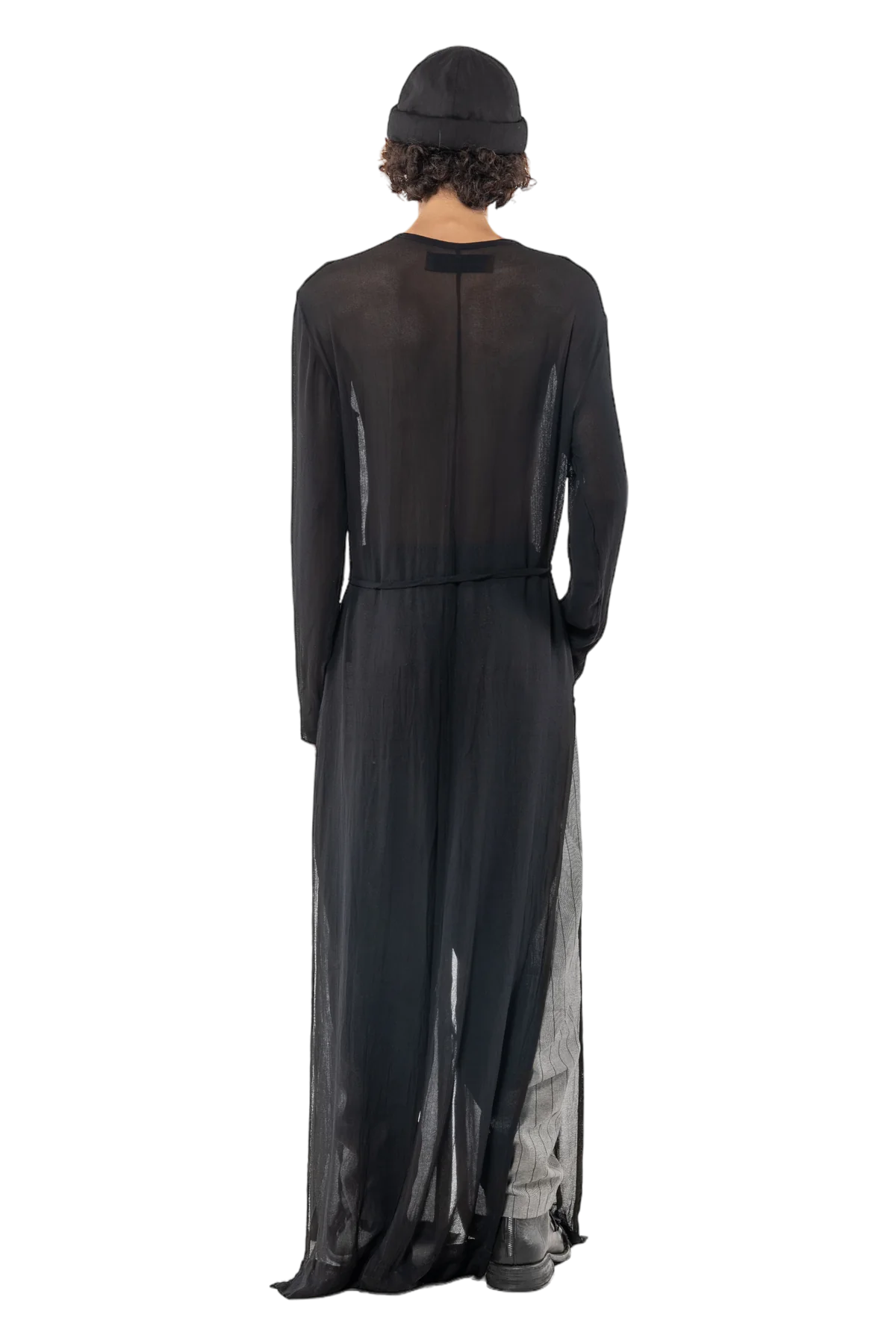 Slit coat sheer