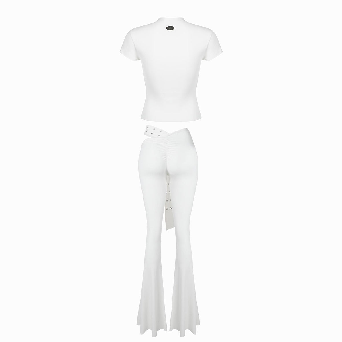 Valkrie Set Tee Pants Belt White