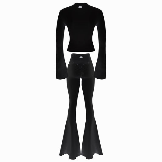 Valkrie Set Long Top Pants Hook Black