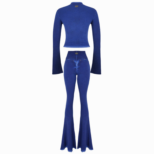 Valkrie Set Long Top Pants Hook Denim