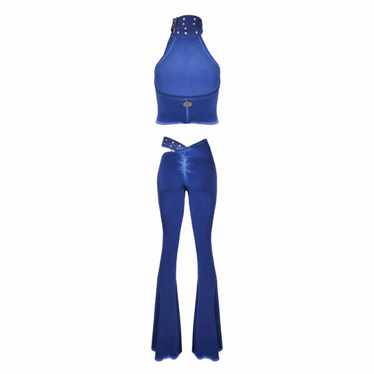 Valkrie Set Top Pants Belt Denim