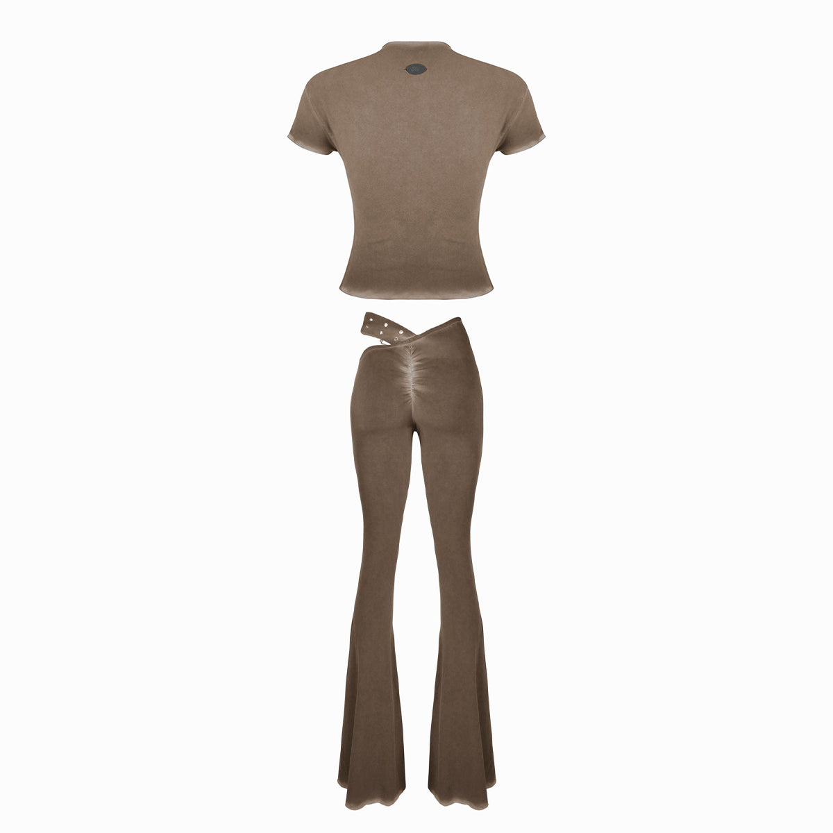 Valkrie Set Tee Pants Belt Brown