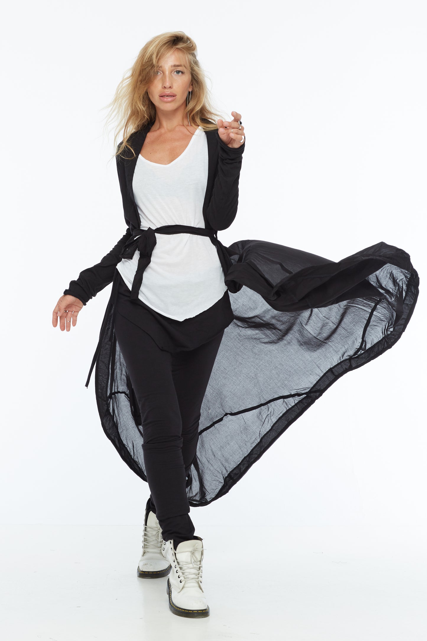 Black cardigan