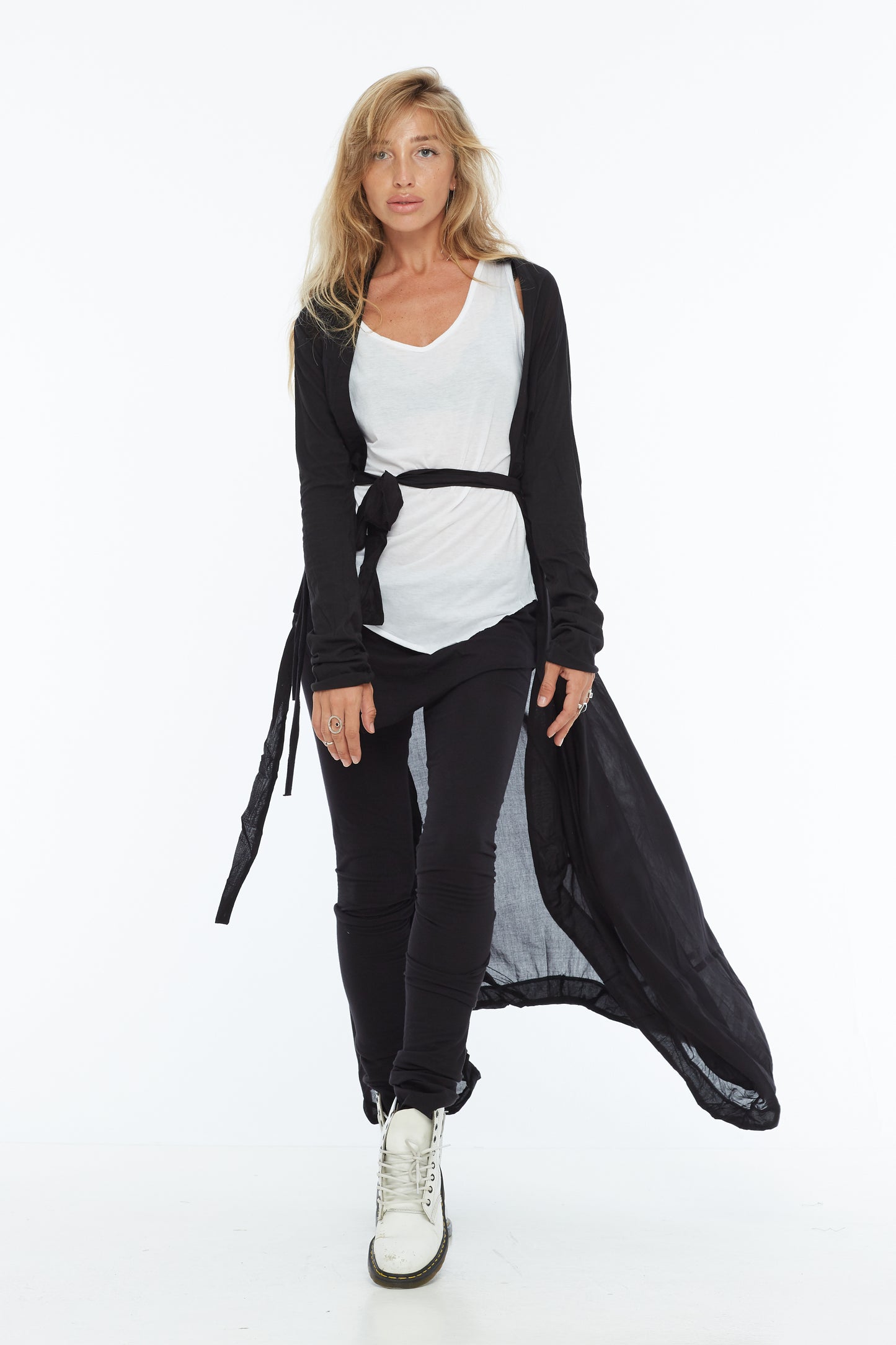 Black cardigan