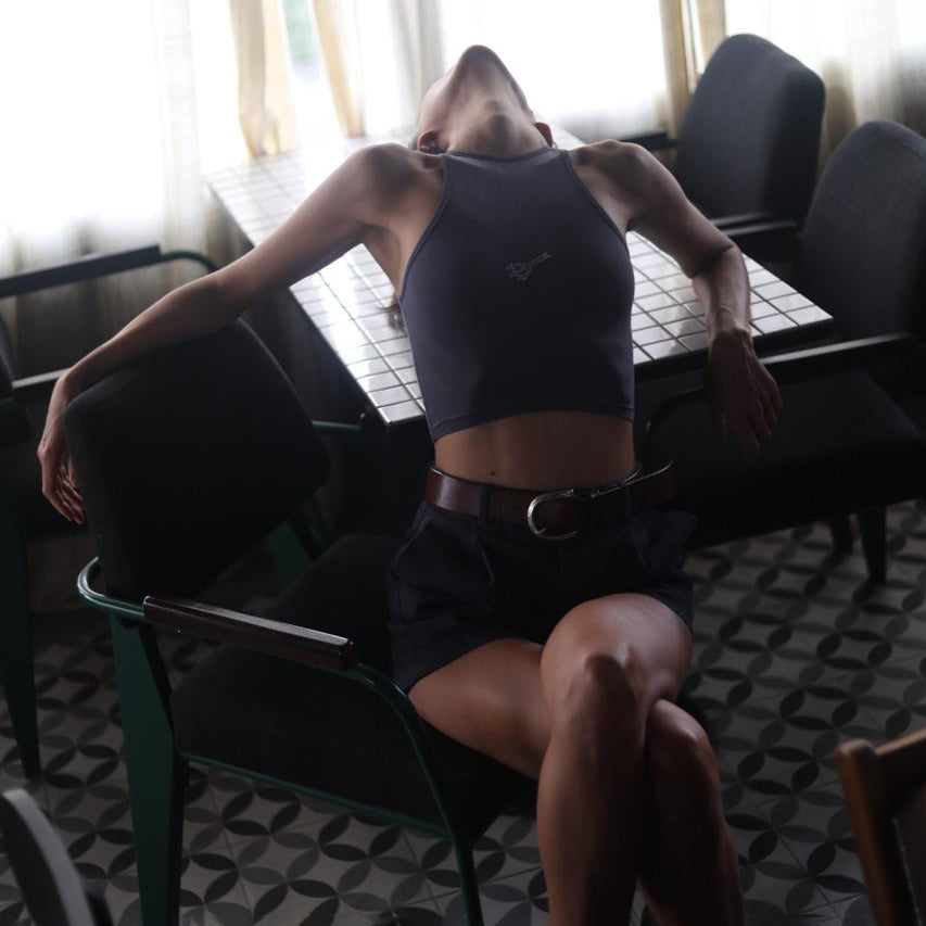 Lemur Boxer Sporty Top Grey