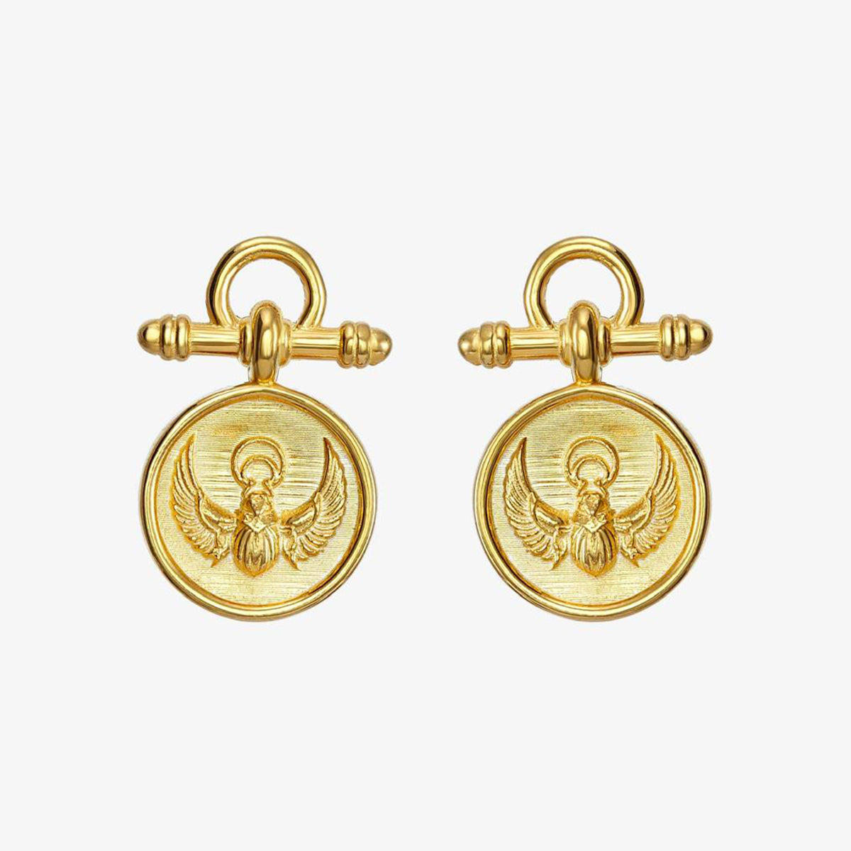 Earring Scarab Gold