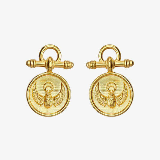 Earrings Scarab Gold