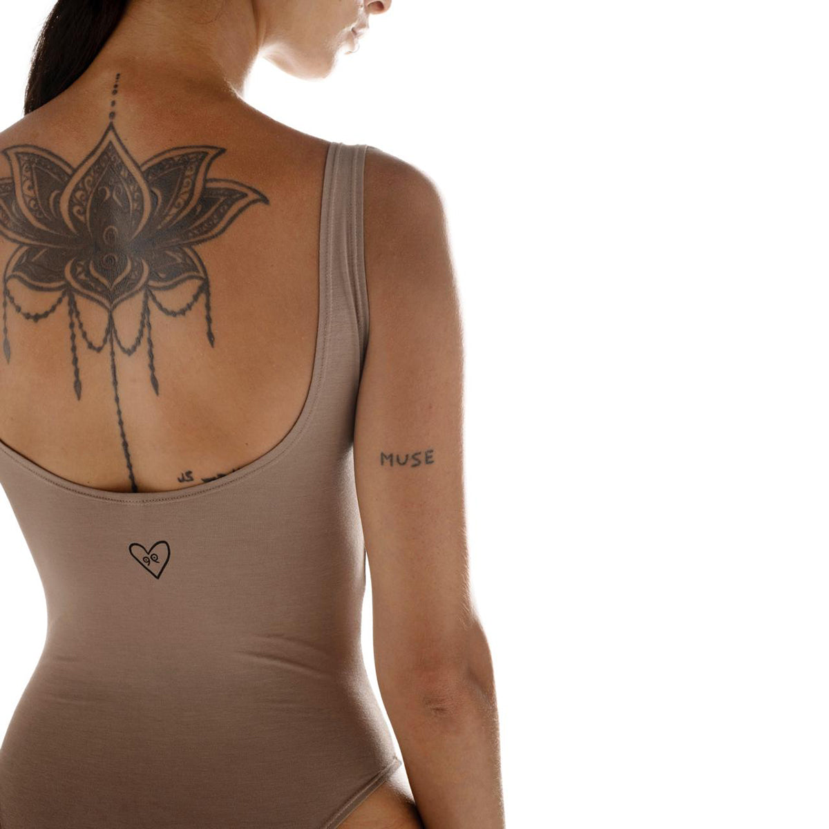 Lemur Basic Bodysuit Beige