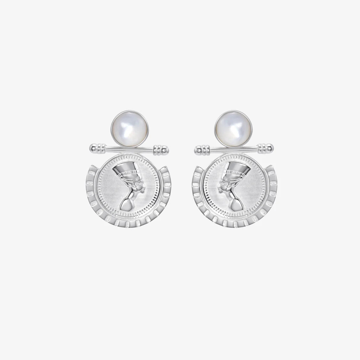 Earrings Nefertiti Silver