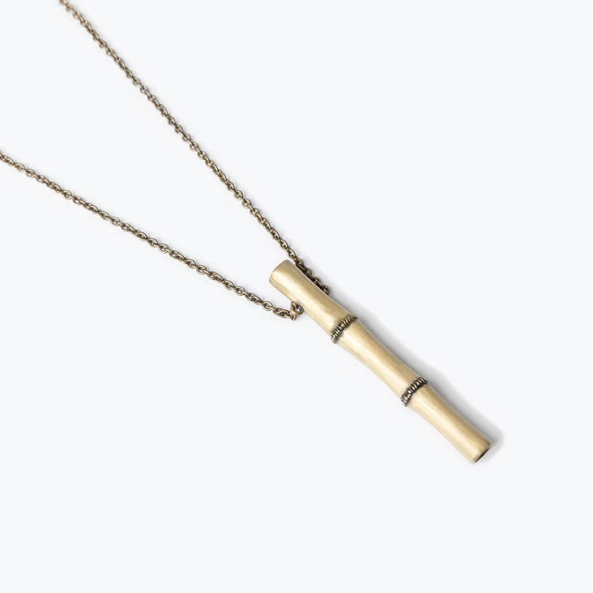 BAMBOO PENDANT IN BRASS