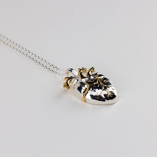ANATOMICAL HEART NECKLACE