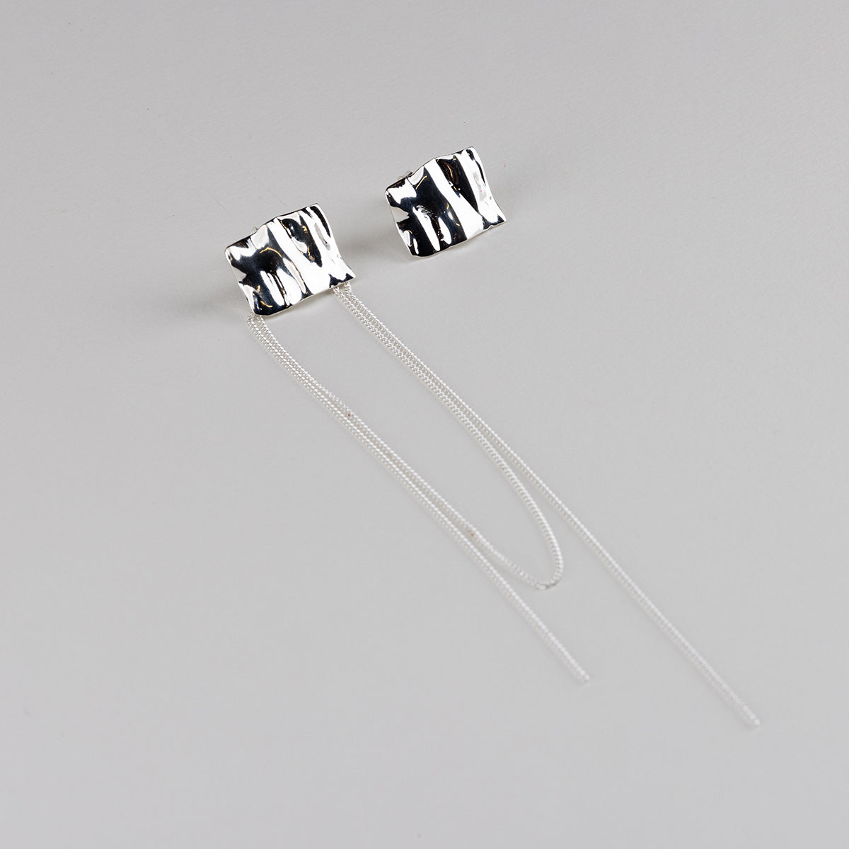 SQUARE CHAIN EARRINGS