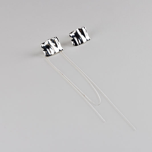 SQUARE CHAIN EARRINGS