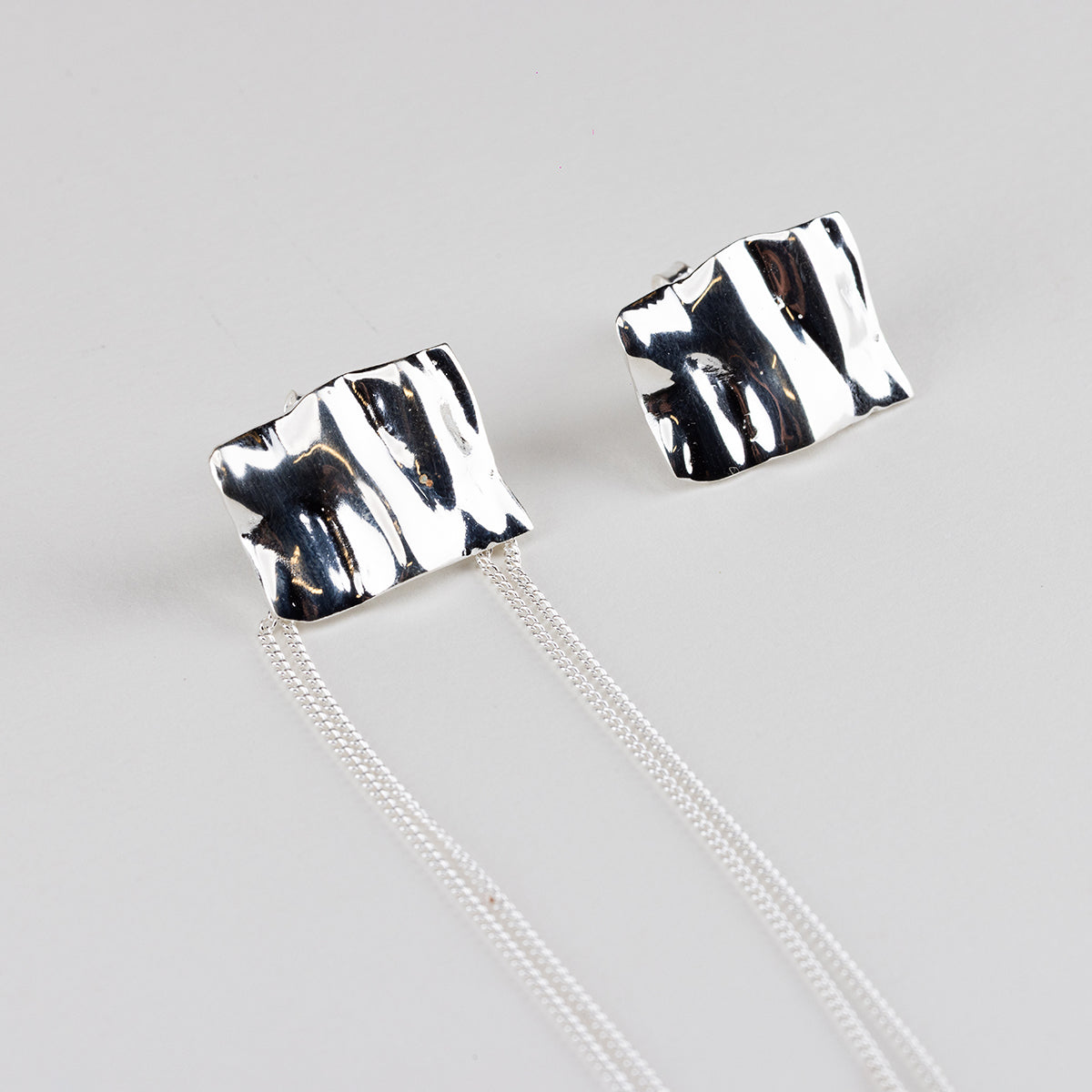 SQUARE CHAIN EARRINGS