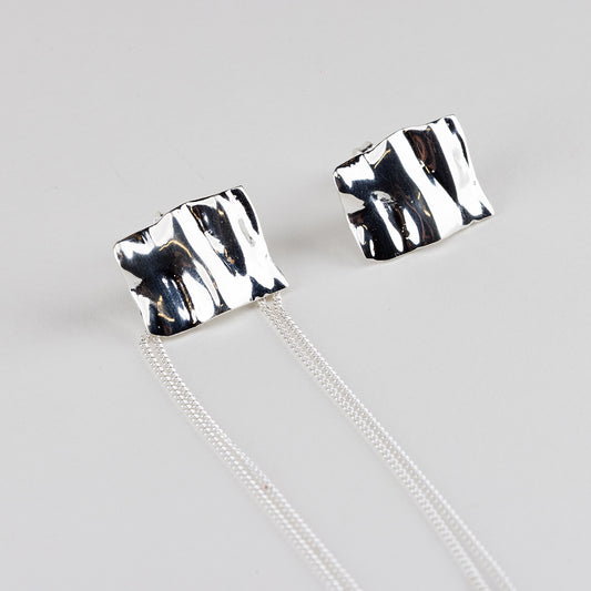 SQUARE CHAIN EARRINGS