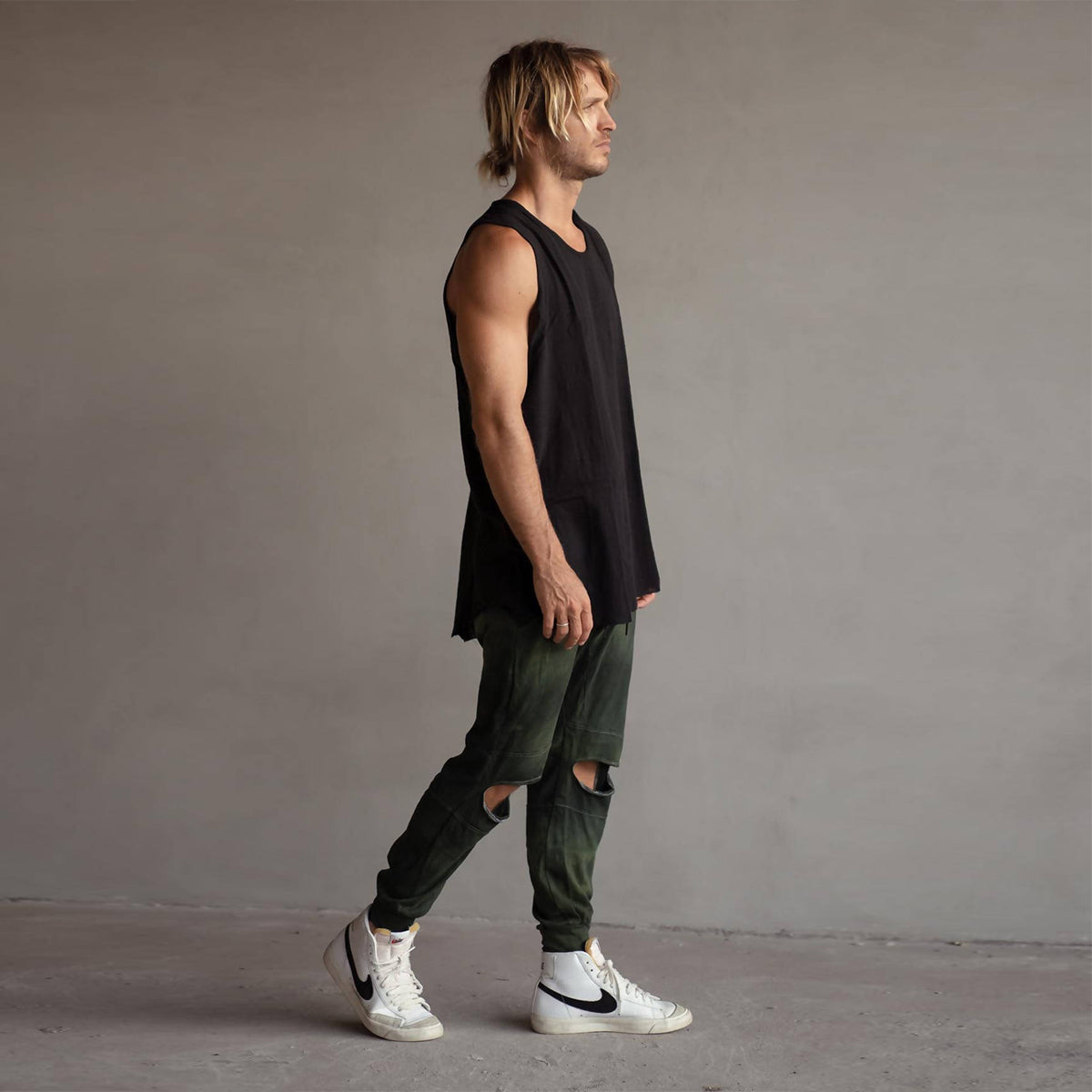 Cotton singlet black - hedonist.bali