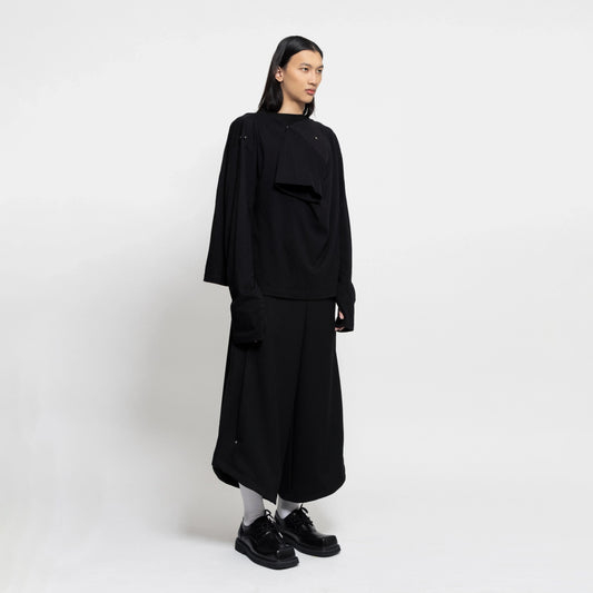 MAZE OVERSIZE TEES BLACK