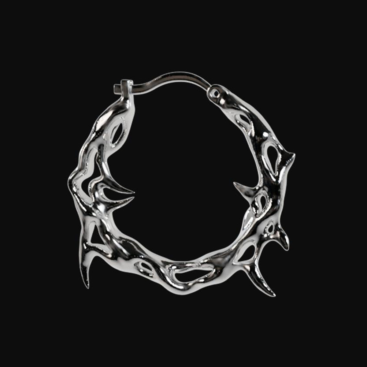 Thornvine Hoop Earring