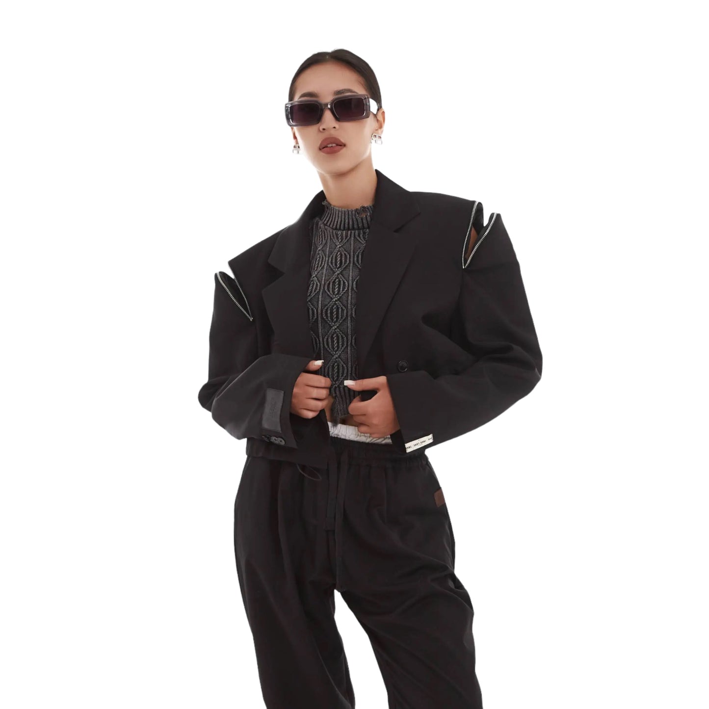 Сropped daddy blazer