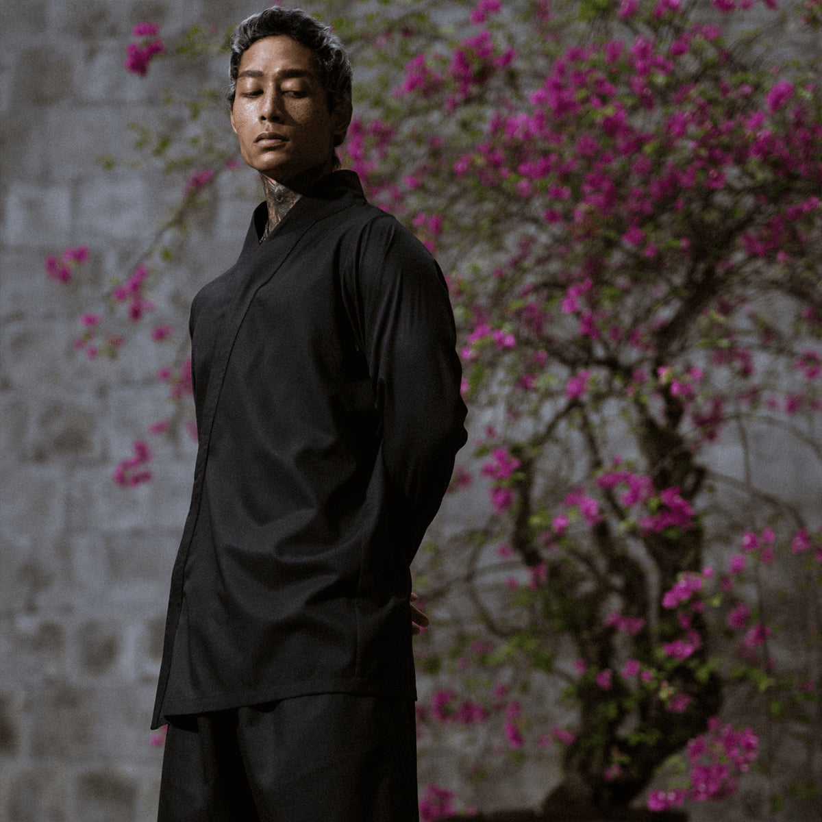 Japan shirt with zip