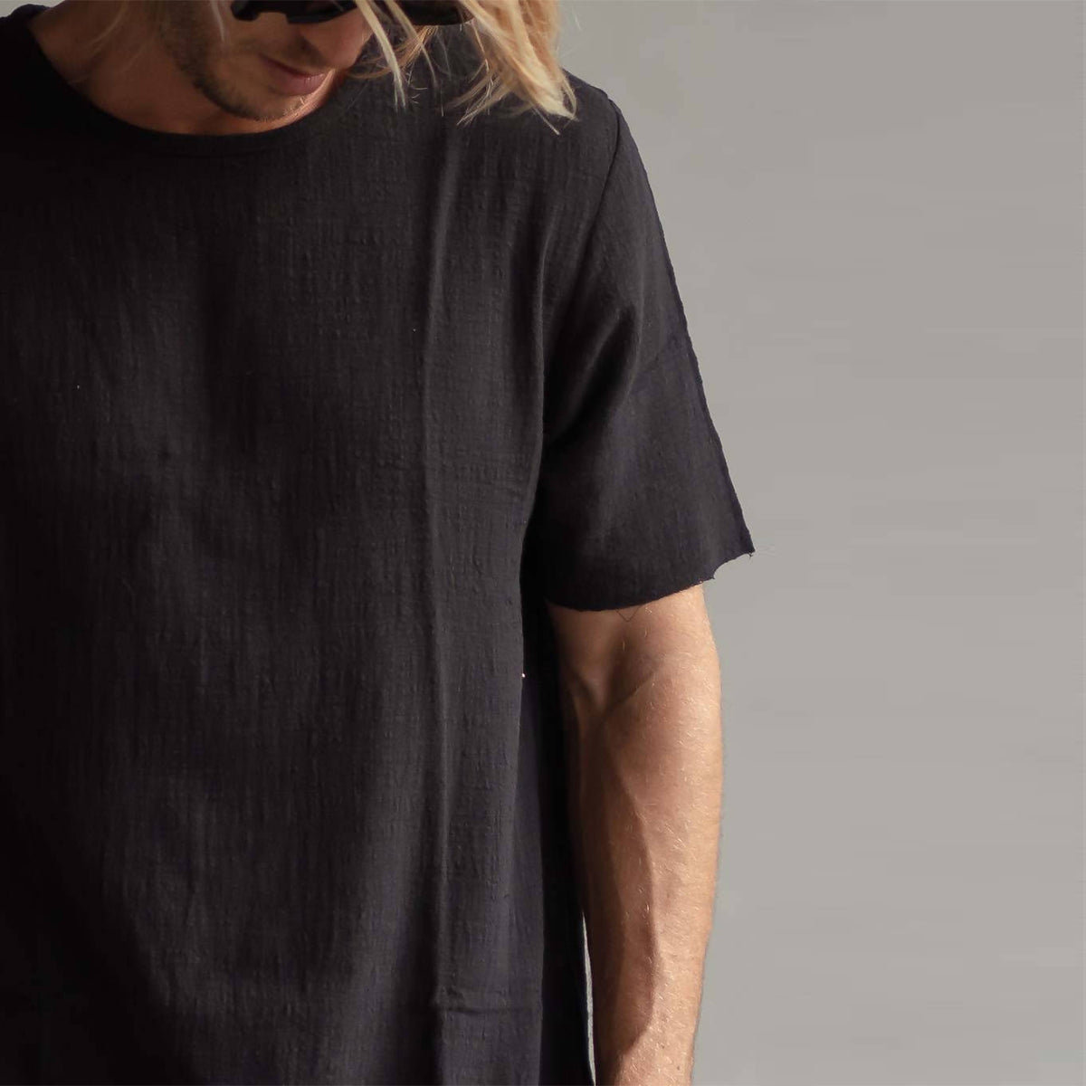 Long tee black - hedonist.bali