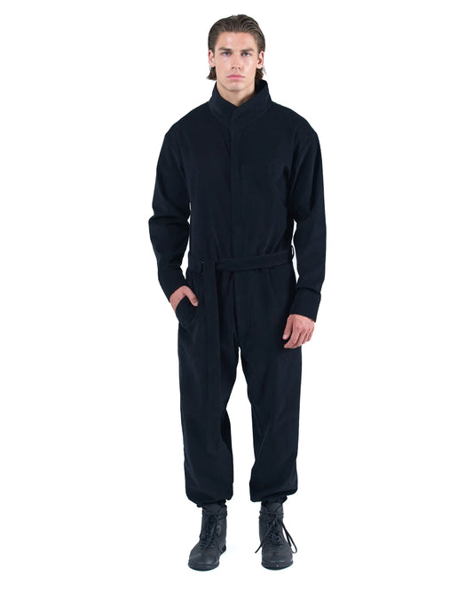Black Cocktail Velvet Jumpsuit