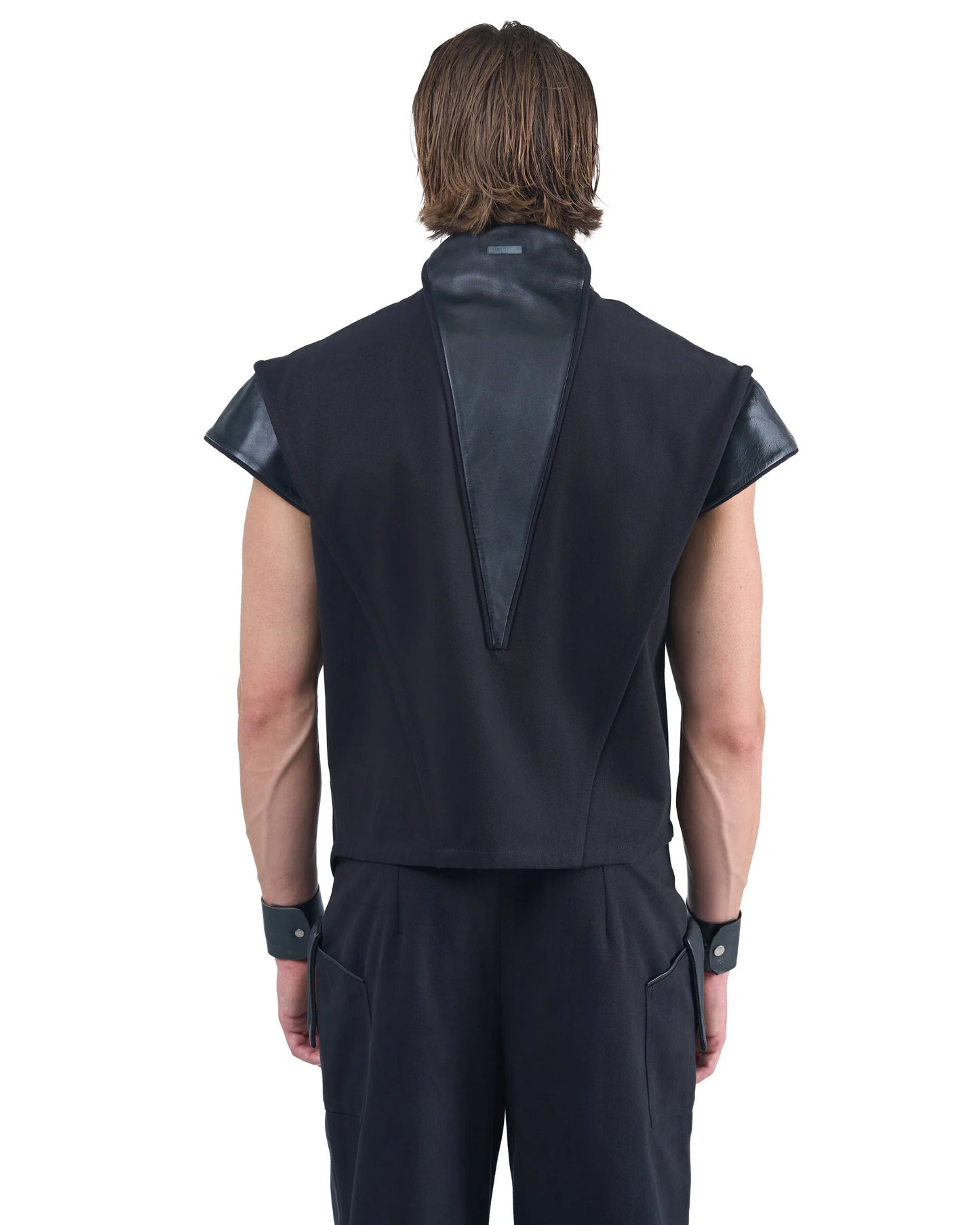 Asymmetric Zip Top Structured Shoulders