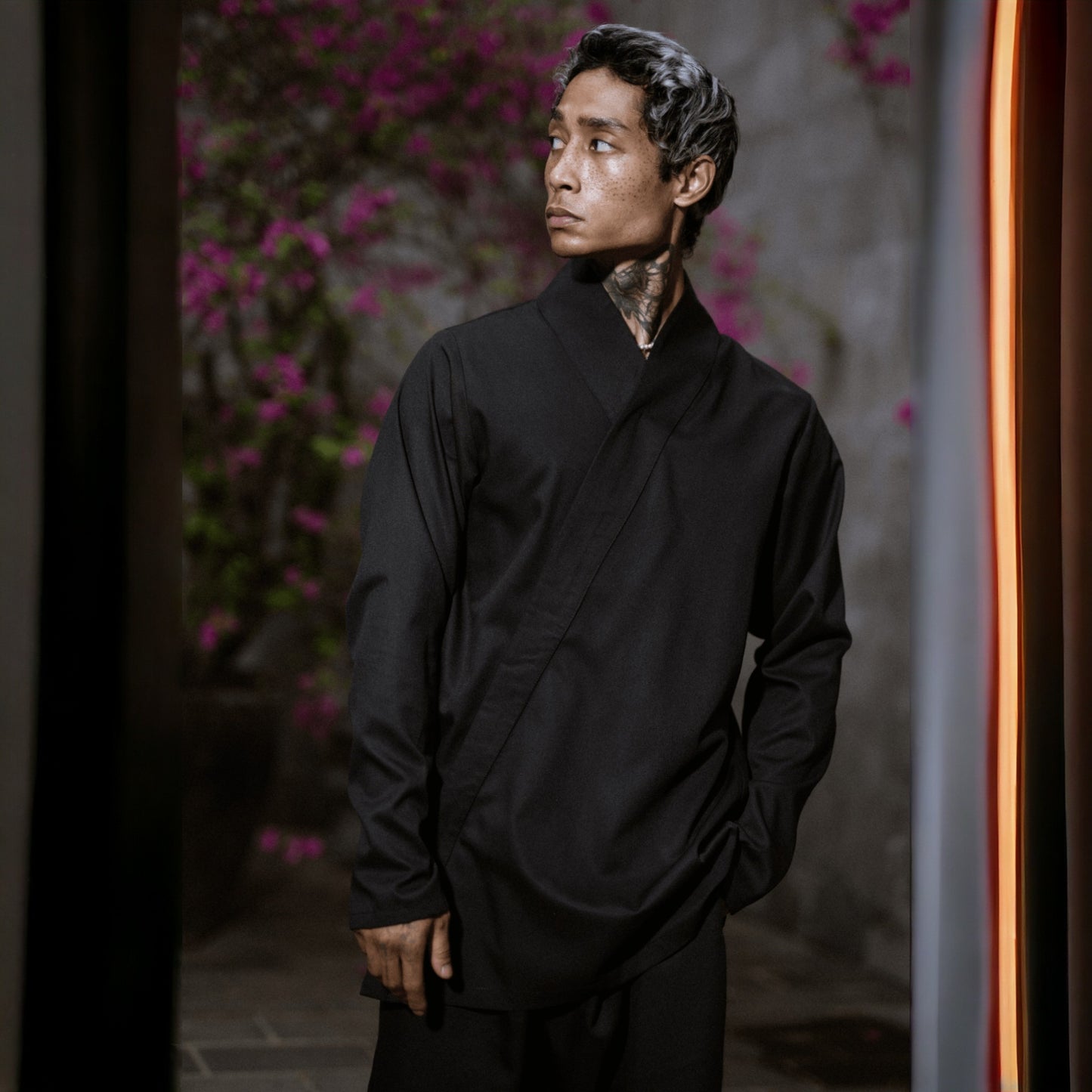 Japan shirt with zip
